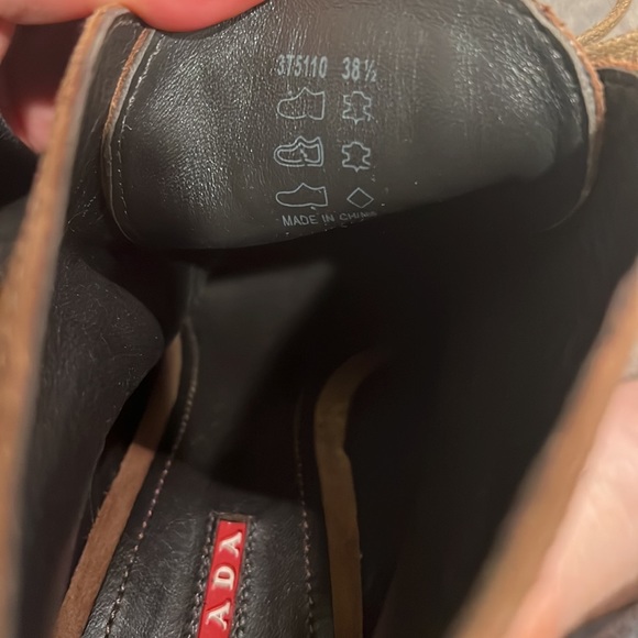 New Prada Lace up Booties tan suede - Picture 3 of 11